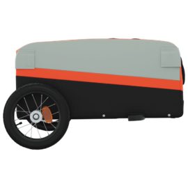 Sykkelvogn svart og oransje 30 kg jern