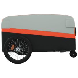 Sykkelvogn svart og oransje 45 kg jern
