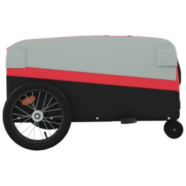 Sykkelvogn svart og rød 45 kg jern