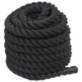 Kamptau svart 15 m 11 kg polyester