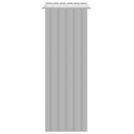 Fuglebur grå 215x78x200 cm galvanisert stål