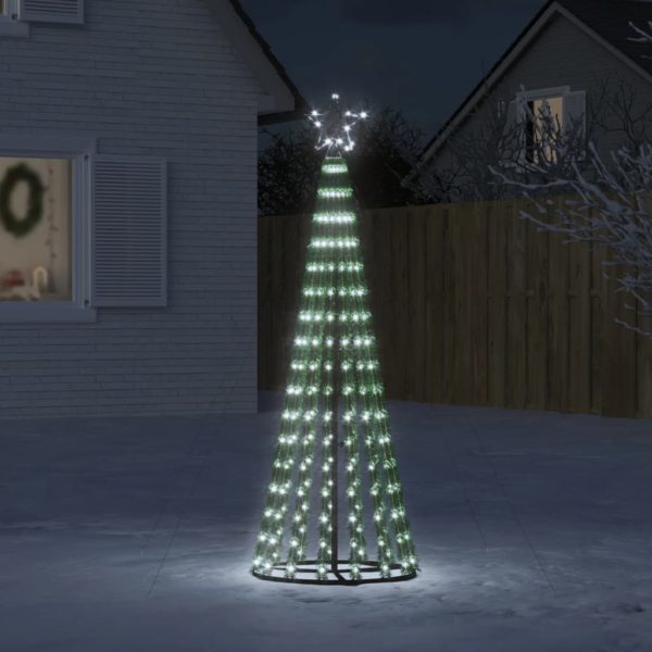 Juletre lyskjegle 275 LED kaldhvit 180 cm