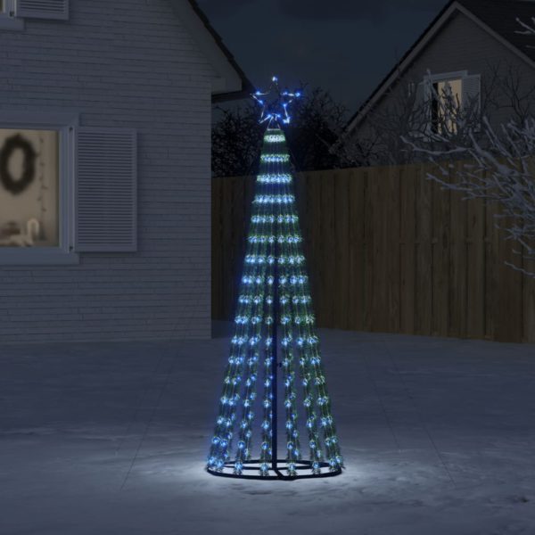 Juletre lyskjegle 275 LED blå 180 cm