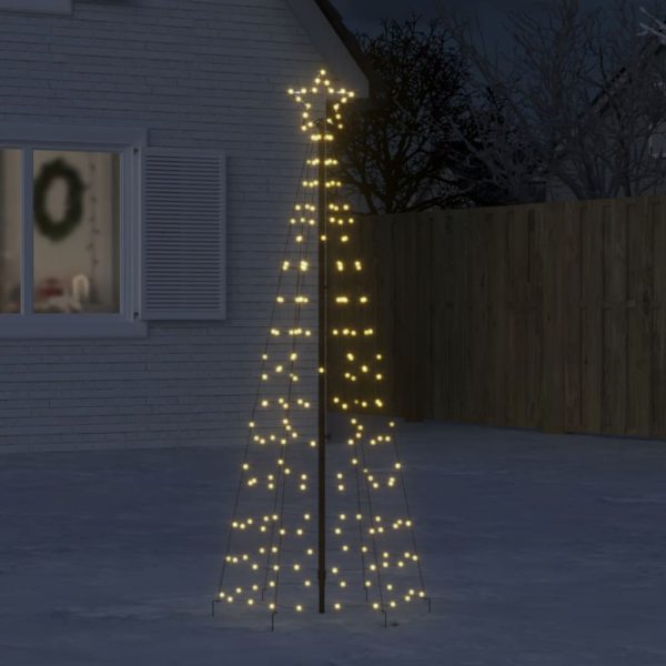 Juletre lyskjegle 220 LED varmhvit 180 cm