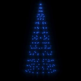 Juletrelys på flaggstang 200 LED blå 180 cm