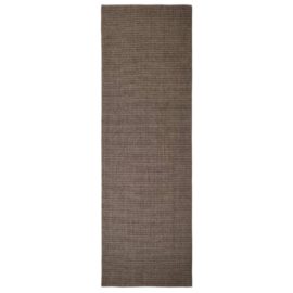 Sisalteppe for klorestolpe brun 80×250 cm