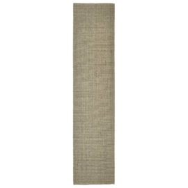 Sisalteppe for klorestolpe gråbrun 80×350 cm