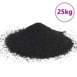 Akvariesand 25 kg svart 0,2-2 mm