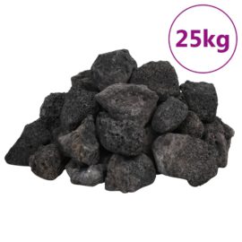 Lavasteiner 25 kg svart 3-5 cm