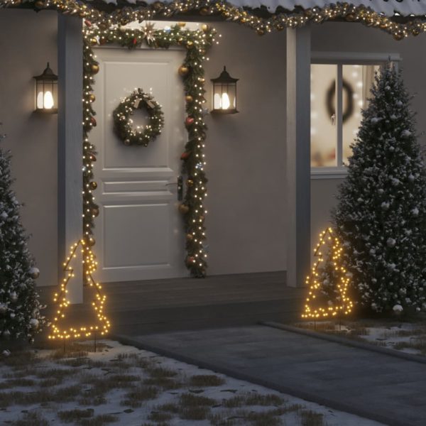 Julelysdekorasjon med plugger tre 80 LEDs 60 cm