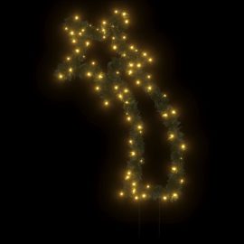 Julelysdekorasjon med pigger meteor 80 LED 62 cm