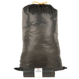 Søppelposer med snorer 250 stk svart 120 L