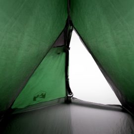 Campingtelt 2 personer grønn 267x154x117 cm 185T taft