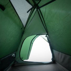 Campingtelt 2 personer grønn 264x210x125 cm 185T taft