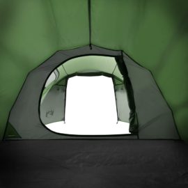 Campingtelt 4 personer grønn 360x140x105 cm 185T taft