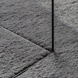 Teppe HUARTE kort luv mykt og vaskbart antrasitt 80×250 cm