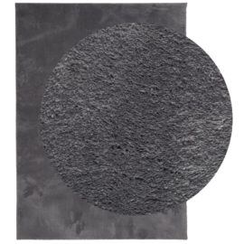 Teppe HUARTE kort luv mykt og vaskbart antrasitt 120×170 cm