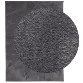 Teppe HUARTE kort luv mykt og vaskbart antrasitt 160×230 cm