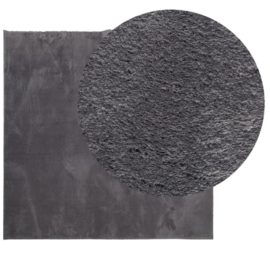 Teppe HUARTE kort luv mykt og vaskbart antrasitt 240×240 cm