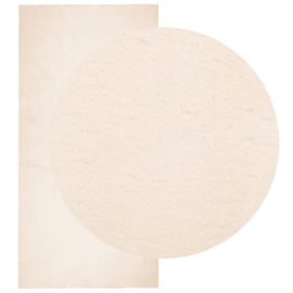 Teppe HUARTE kort luv mykt og vaskbart beige 100×200 cm