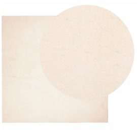 Teppe HUARTE kort luv mykt og vaskbart beige 240×240 cm