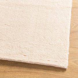 Teppe HUARTE kort luv mykt og vaskbart beige 240×240 cm