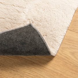Teppe HUARTE kort luv mykt og vaskbart beige 240×340 cm