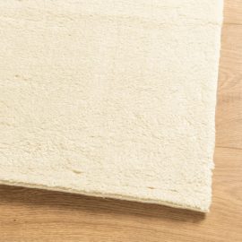 Teppe HUARTE kort luv mykt og vaskbart kremhvit 120×170 cm