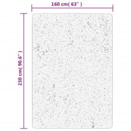 Teppe HUARTE kort luv mykt og vaskbart kremhvit 160×230 cm