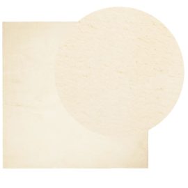 Teppe HUARTE kort luv mykt og vaskbart kremhvit 200×200 cm