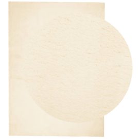 Teppe HUARTE kort luv mykt og vaskbart kremhvit 200×280 cm