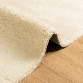 Teppe HUARTE kort luv mykt og vaskbart kremhvit 240×340 cm
