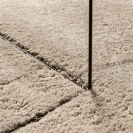 Teppe HUARTE kort luv mykt og vaskbart sand 80×150 cm