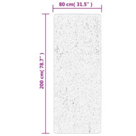 Teppe HUARTE kort luv mykt og vaskbart sand 80×200 cm