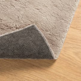 Teppe HUARTE kort luv mykt og vaskbart sand 120×120 cm
