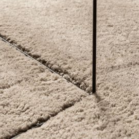 Teppe HUARTE kort luv mykt og vaskbart sand Ø 80 cm