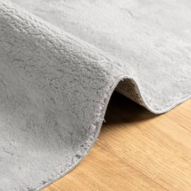 Teppe HUARTE kort luv mykt og vaskbart grå 60×110 cm