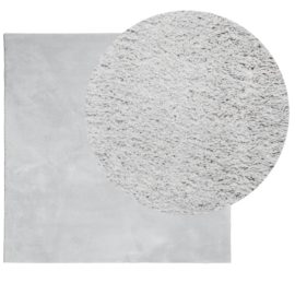 Teppe HUARTE kort luv mykt og vaskbart grå 120×120 cm