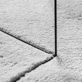 Teppe HUARTE kort luv mykt og vaskbart grå 120×170 cm