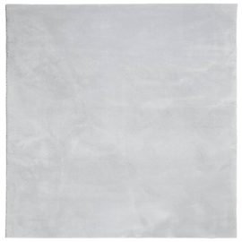 Teppe HUARTE kort luv mykt og vaskbart grå 160×160 cm