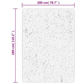 Teppe HUARTE kort luv mykt og vaskbart grå 200×280 cm