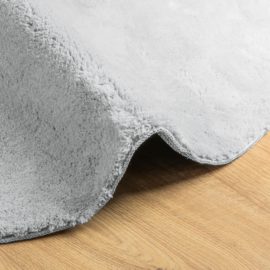 Teppe HUARTE kort luv mykt og vaskbart grå Ø 100 cm