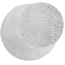 Teppe HUARTE kort luv mykt og vaskbart grå Ø 200 cm