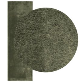 Teppe HUARTE kort luv mykt og vaskbart skogsgrønn 80×250 cm