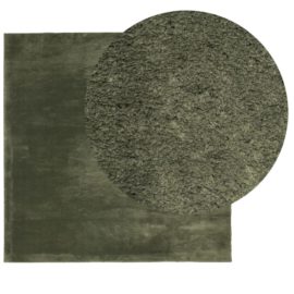Teppe HUARTE kort luv mykt og vaskbart skogsgrønn 240×240 cm