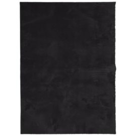 Teppe HUARTE kort luv mykt og vaskbart svart 120×170 cm