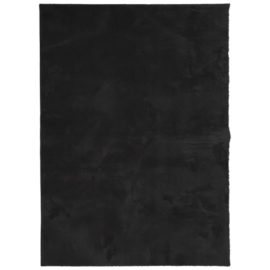 Teppe HUARTE kort luv mykt og vaskbart svart 140×200 cm