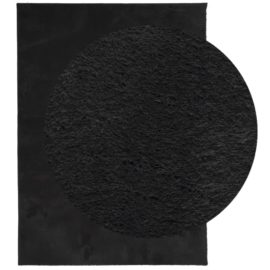Teppe HUARTE kort luv mykt og vaskbart svart 140×200 cm