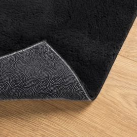 Teppe HUARTE kort luv mykt og vaskbart svart 240×340 cm