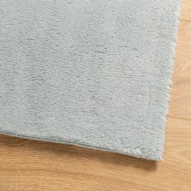 Teppe HUARTE kort luv mykt og vaskbart blå 120×120 cm